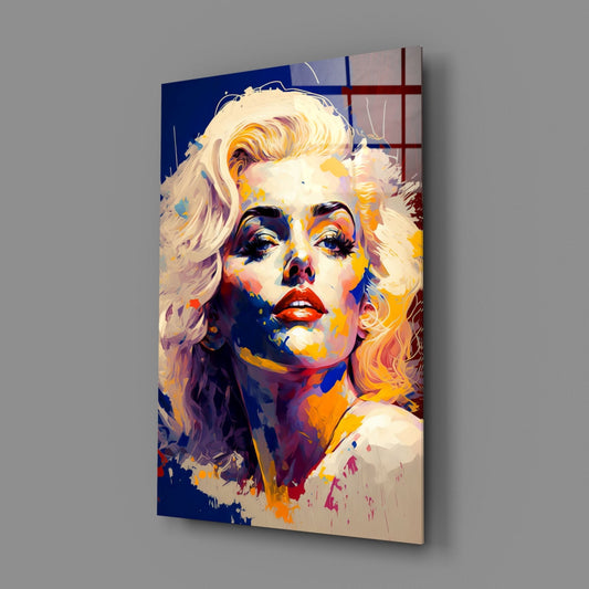 Marilyn Monroe Glass Wall Art || Designer Collection