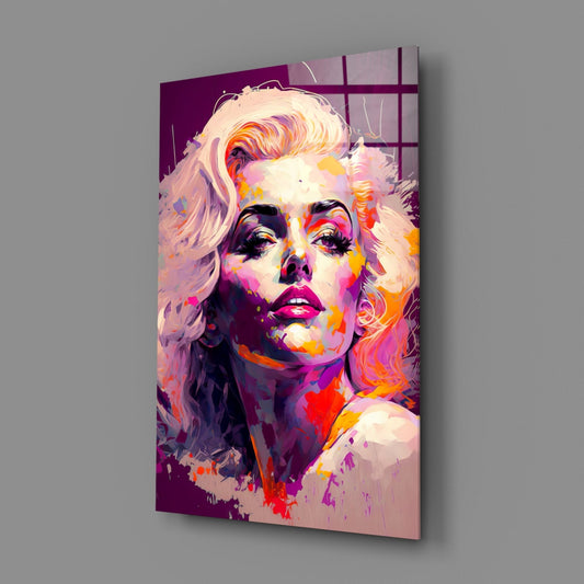 Marilyn Monroe Glass Wall Art || Designer Collection