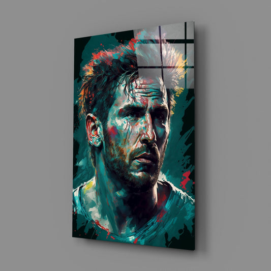 Messi Glass Wall Art || Designer Collection