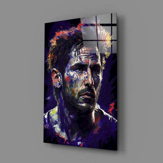 Messi Glass Wall Art || Designer Collection