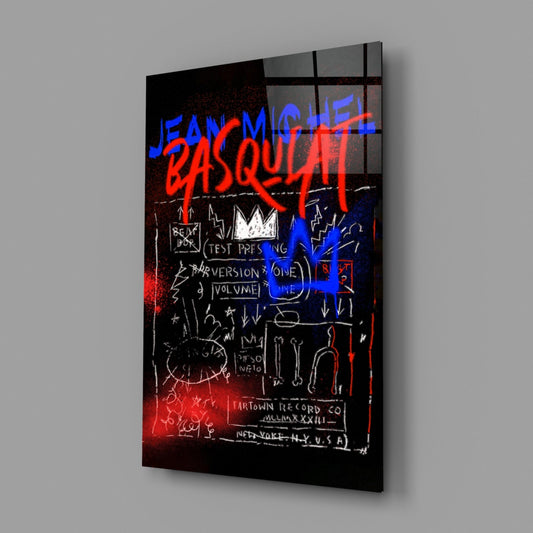 Style of Jean-Michel Basquiat Glass Wall Art || Designer Collection