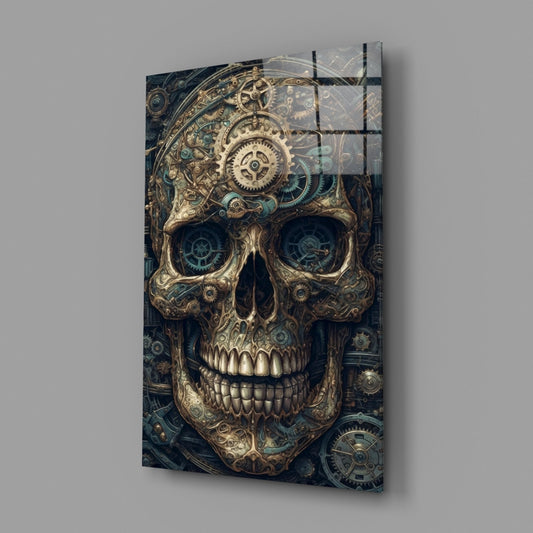 The Skull Glass Wall Art || Designer Collection