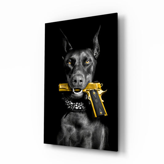 Gun Dog Glass Wall Art || Designer Collection
