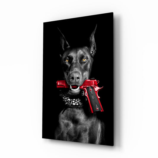 Gun Dog Glass Wall Art || Designer Collection