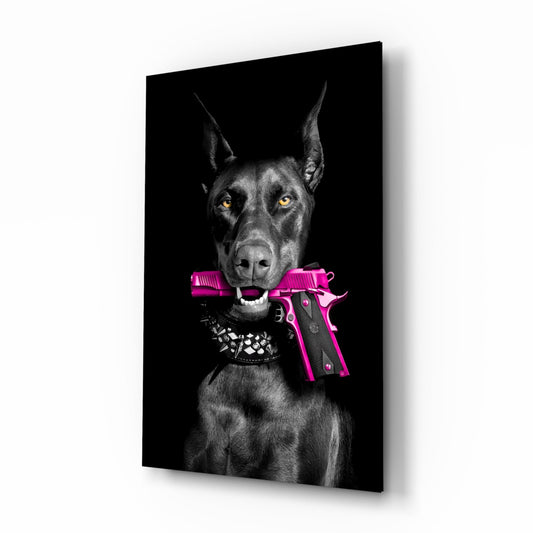 Gun Dog Glass Wall Art || Designer Collection