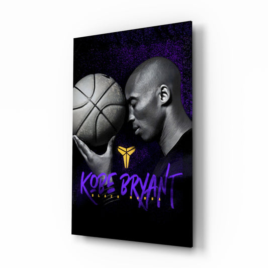 Kobe Bryant Glass Wall Art || Designer Collection