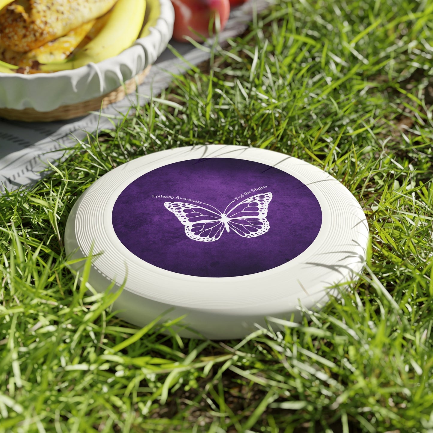 Epilepsy Awareness Flying Disc - End the Stigma Butterfly Design