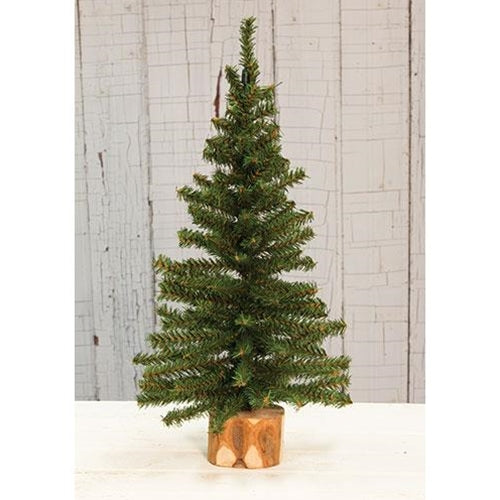 Mini Tree w/Wood Base 18" (Pack of 4)