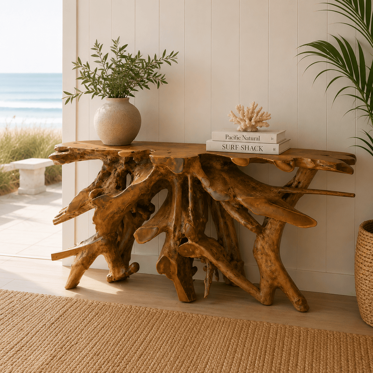 Teak Console