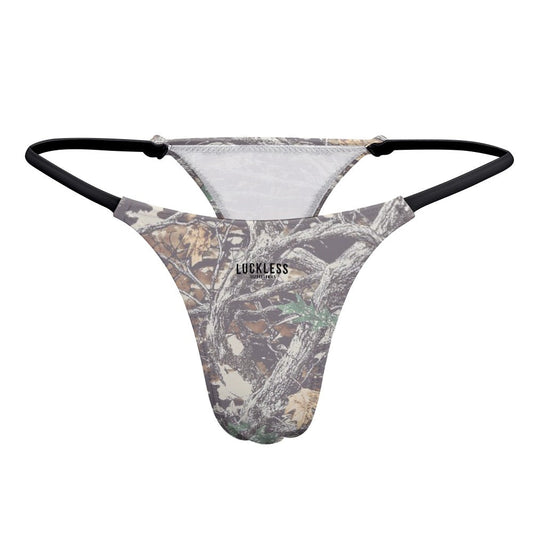 Faded Camouflage Yoga Thong
