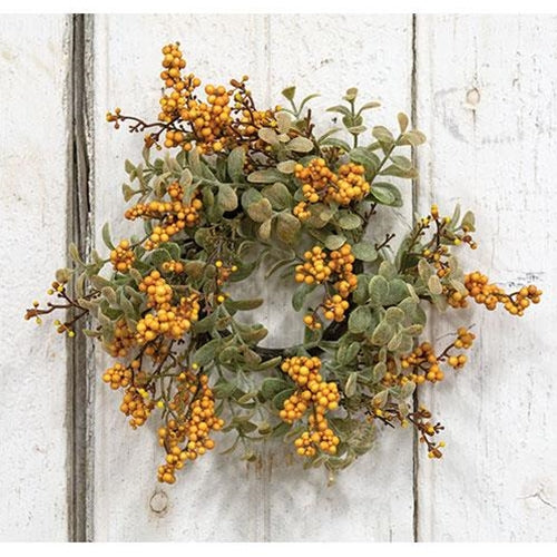 Pebble Creek Candle Ring 3" Mustard (Pack of 4)