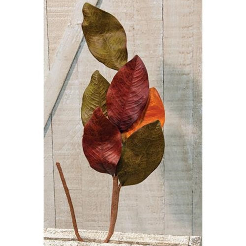 Fall Magnolia Leaves Spray (Pack of 4)
