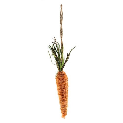 Burlap Carrot Ornament (Pack of 4)