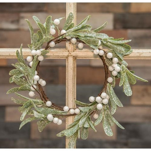 Frosted Mistletoe Wreath (Pack of 4)