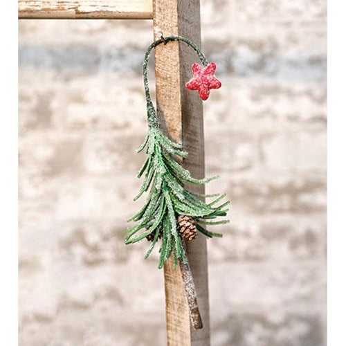 Snowy Shooting Star Mini Tree Ornament (Pack of 4)