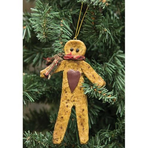 Resin Gingerbread Ornament (Pack of 4)