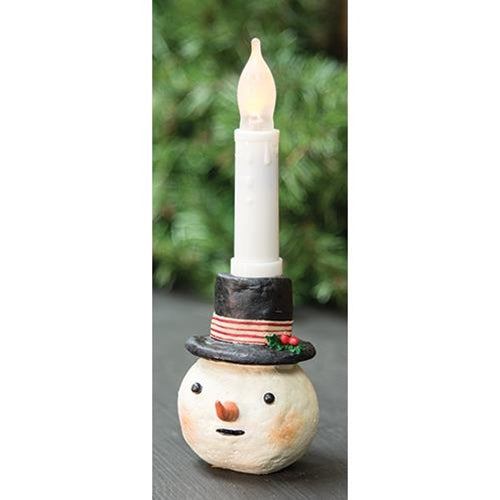 Resin Snowman Taper Holder (Pack of 4)