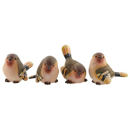 Small Resin Finch 4 Asstd. (Pack of 4)