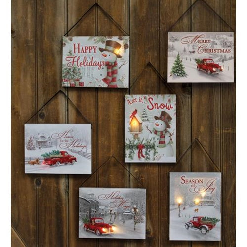 '+Lit Canvas Print 8" 6 Asstd. (Pack of 4)