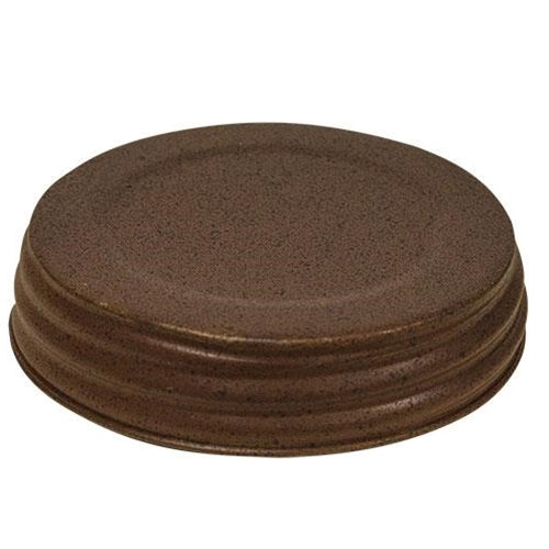 Rust & Black Finish Wide Jar Lid 3.5" (Pack of 4)