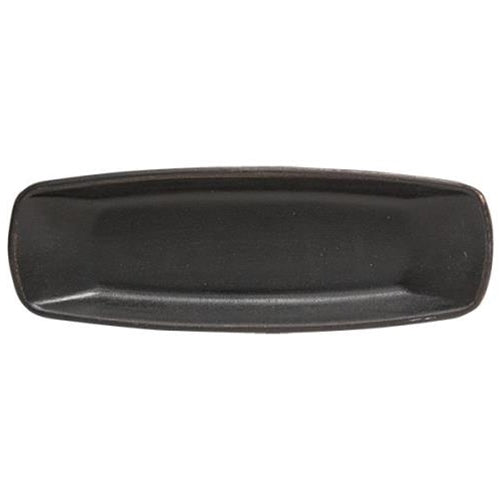 Black Squared Oval Dish (Pack of 4)