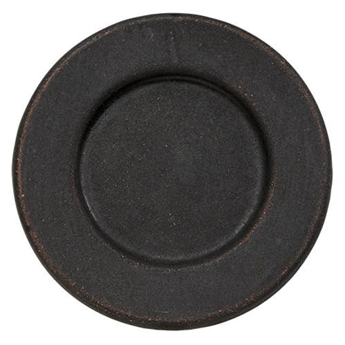 8-1/2" Black Plate w/ Rim (Pack of 4)