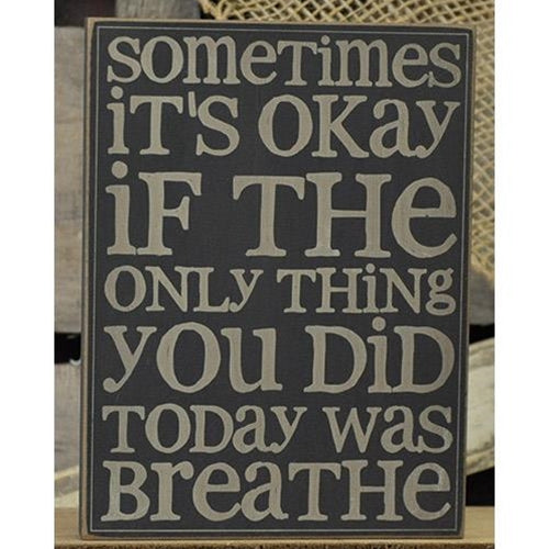 (Breathe Wall Plaque - 6x8 - 4 Asst) (Pack of 4)