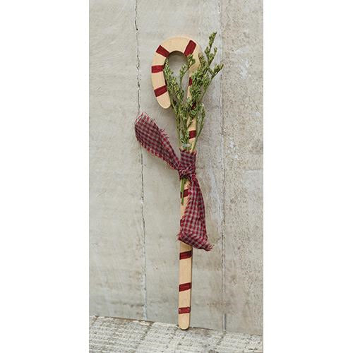Candy Cane w/Greenery (Pack of 4)