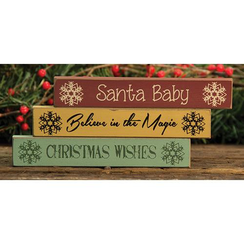 Santa Baby Mini Stick 3 Asstd. (Pack of 4)