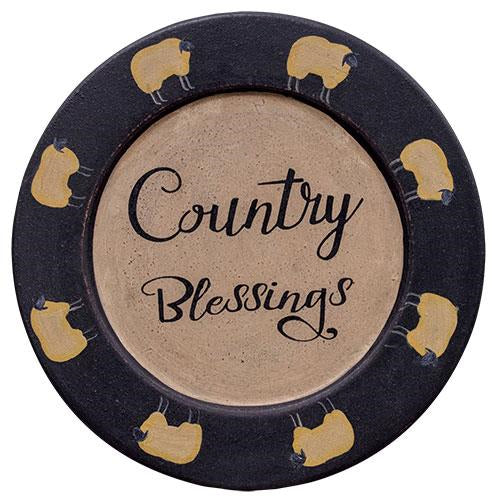 *Country Blessings Sheep Plate (Pack of 4)