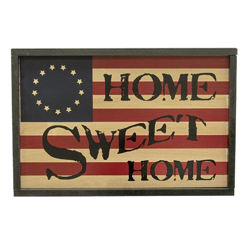 Home Sweet Home Flag Sign (Pack of 2)
