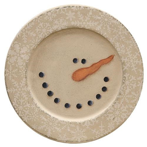 Snowflake Snowman Plate (Pack of 4)
