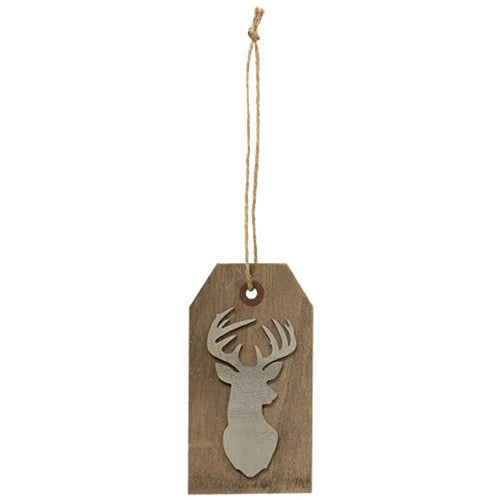 Deer Tag Ornament (Pack of 4)