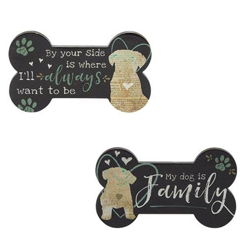Dog Bone Magnet 2 Asst (Pack of 4)