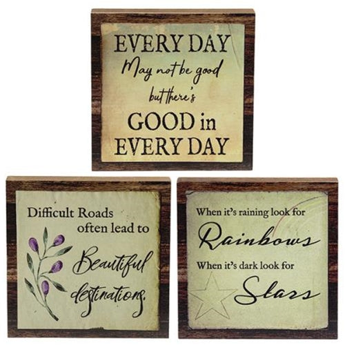 Good In Everyday Block 3 asst. (Pack of 4)