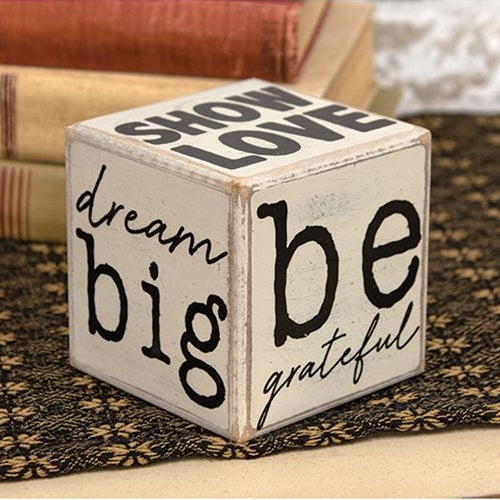 Live Simply Six-Sided Block (Pack of 2)