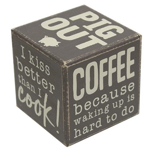 In This Kitchen Six-Sided Block (Pack of 4)