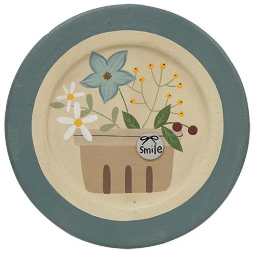 Hello and Smile Strawberry Basket Plate 2 asstd. (Pack of 4)