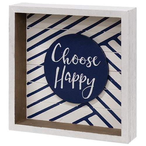 Choose Happy Box Sign (Pack of 4)