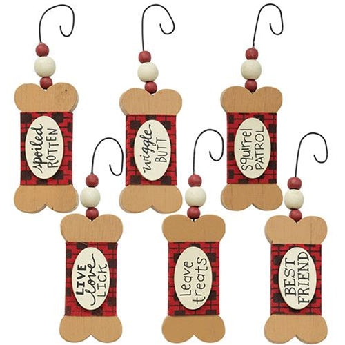 Dog Treat Ornament 6 Asstd. (Pack of 4)
