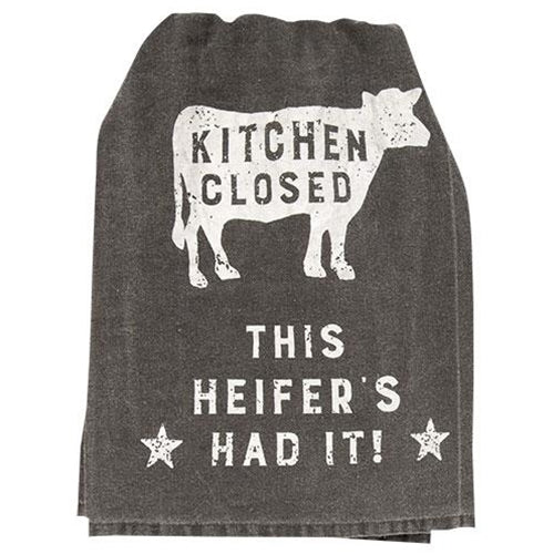 Kitchen Closed This Heifer's Had It! Dish Towel (Pack of 4)