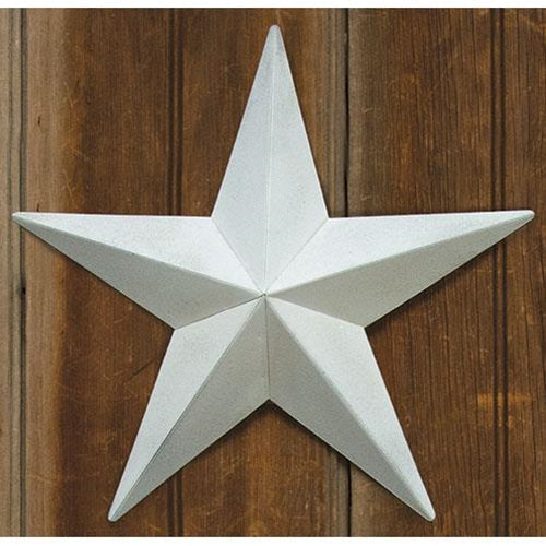 Farmhouse White Barn Star 12" (Pack of 4)