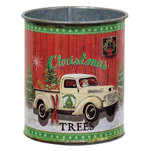 Christmas Trees Truck Can (Pack of 4)