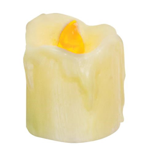 2.5" Mini Ivory Drip Timer Pillar (Pack of 4)