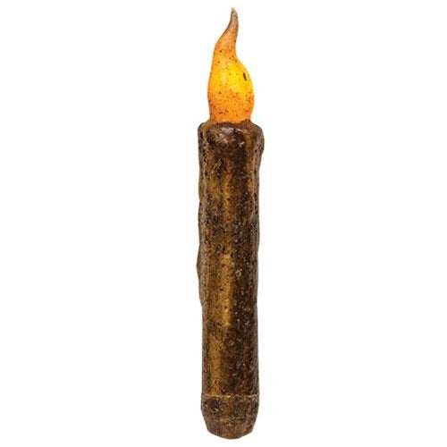 Burnt Mustard Twisting Taper - 6" (Pack of 4)