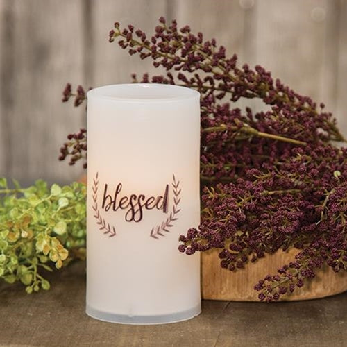 Blessed Pillar White (Pack of 4)
