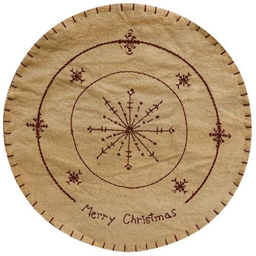 Merry Christmas Candle Mat (Pack of 4)