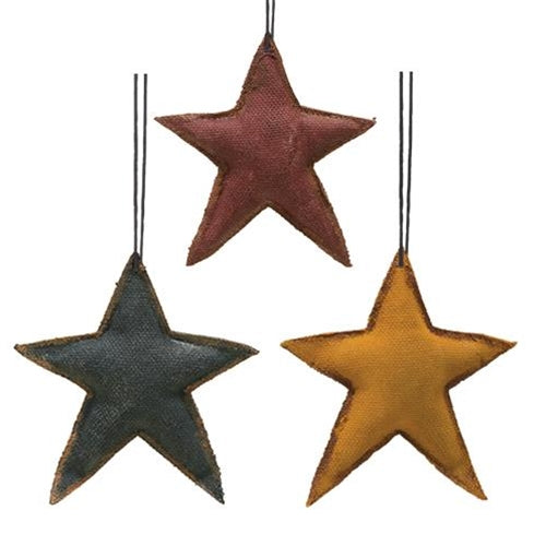 3/Set Fabric Star Ornaments (Pack of 4)