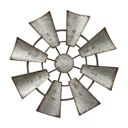 Galvanized Metal Hanging Windmill 7 inch (Pack of 4)