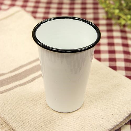 Black Rim Enamel Tumbler (Pack of 4)